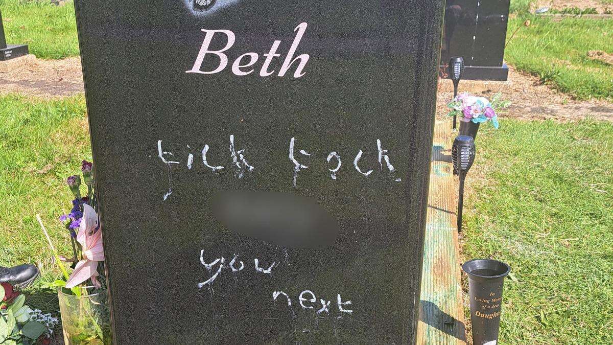 Gravestone of teen killed in crash vandalised with words ‘you next’