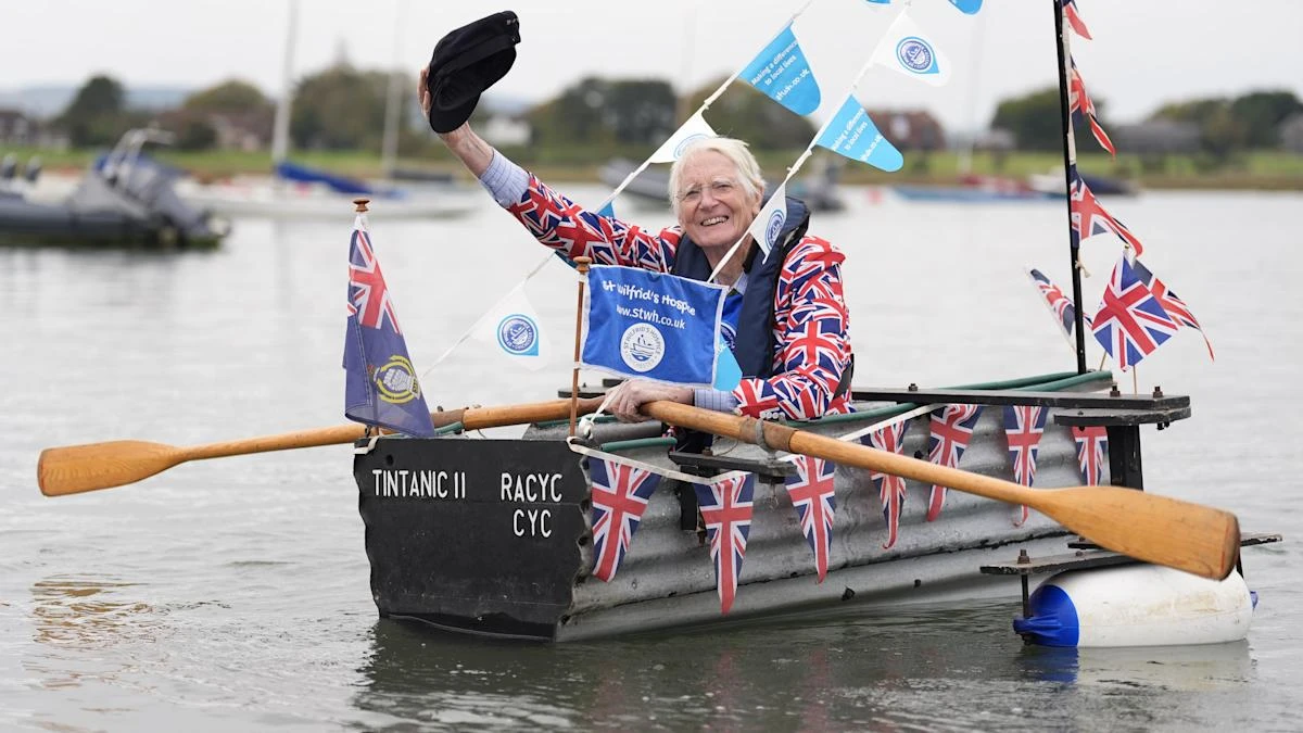I have rowed 500 miles and I will sail 500 more, says Tintanic captain Major Mick