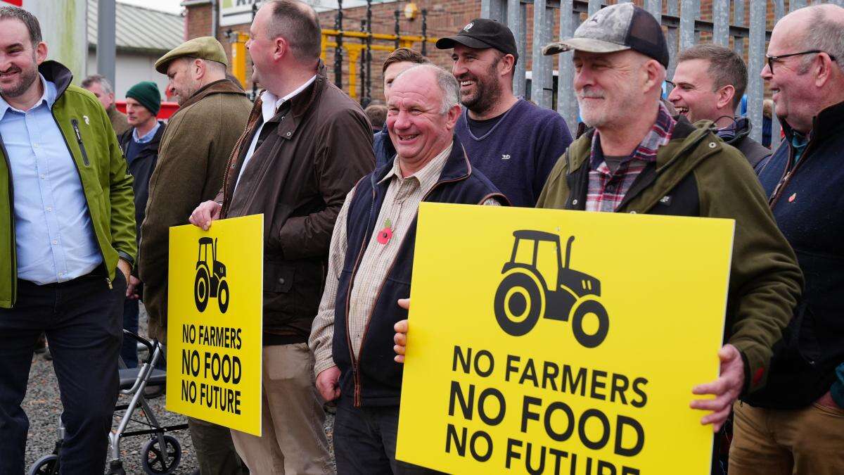 Farmers ‘betrayed’ over inheritance tax but should not withhold food – NFU chief