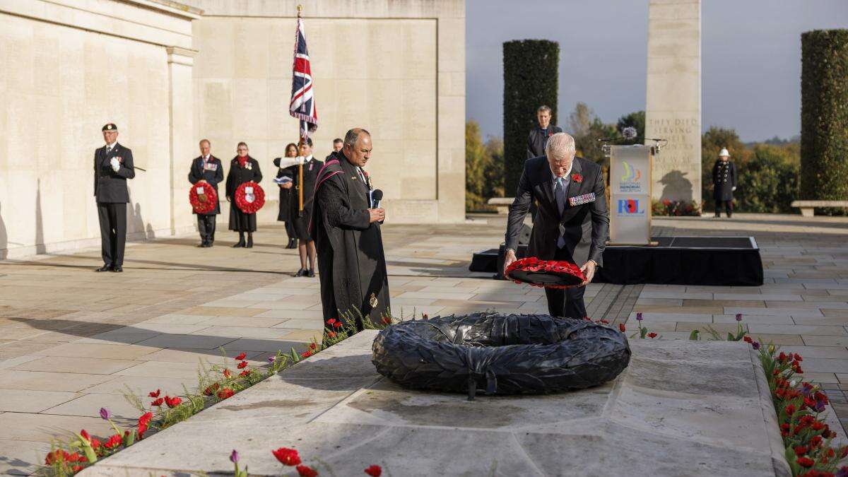 Wreath-laying marks 10 years since end of UK combat operations in Afghanistan