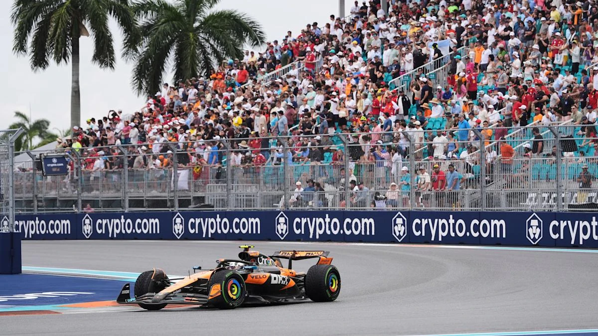 Lando Norris wins incident-packed Miami sprint with Lewis Hamilton third
