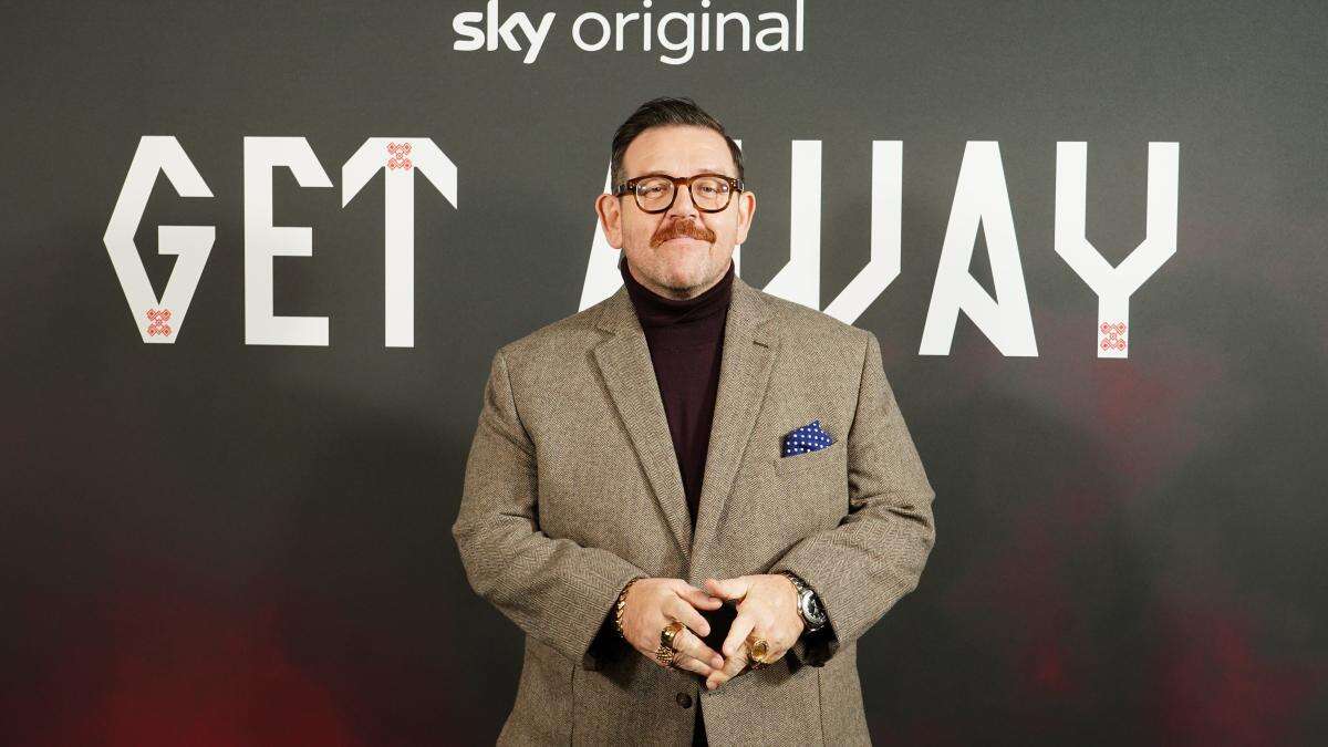 British star Nick Frost says horror films relax him