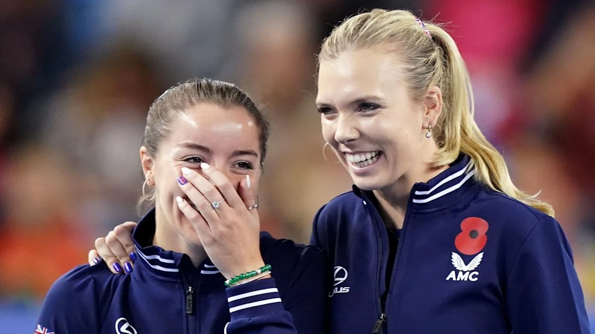 Jodie Burrage says Great Britain will celebrate BJK Cup finals spot with a party
