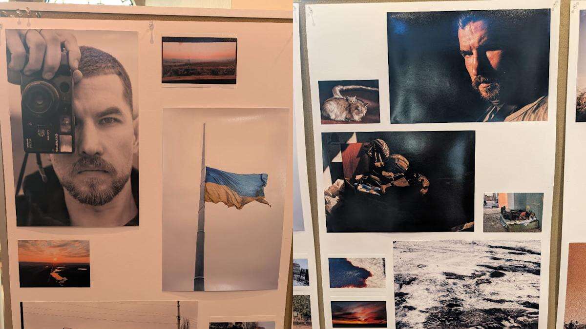 Photos taken by late Ukrainian soldier lead UK exhibit