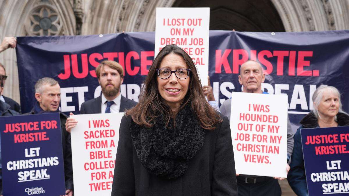 Christian sacked over online posts says ahead of court battle she is ‘not alone’