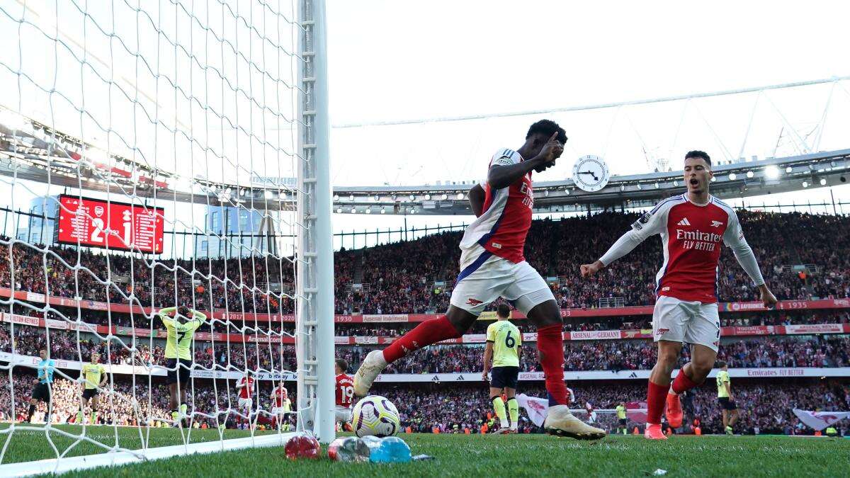 Arsenal boss Mikel Arteta lauds Bukayo Saka after match-winning display