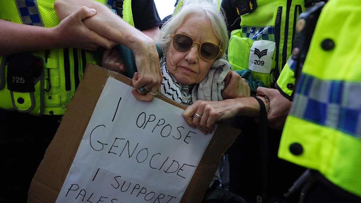 Arrest of ‘harmless old ladies’ what outlawed Palestine Action wants – Clarke