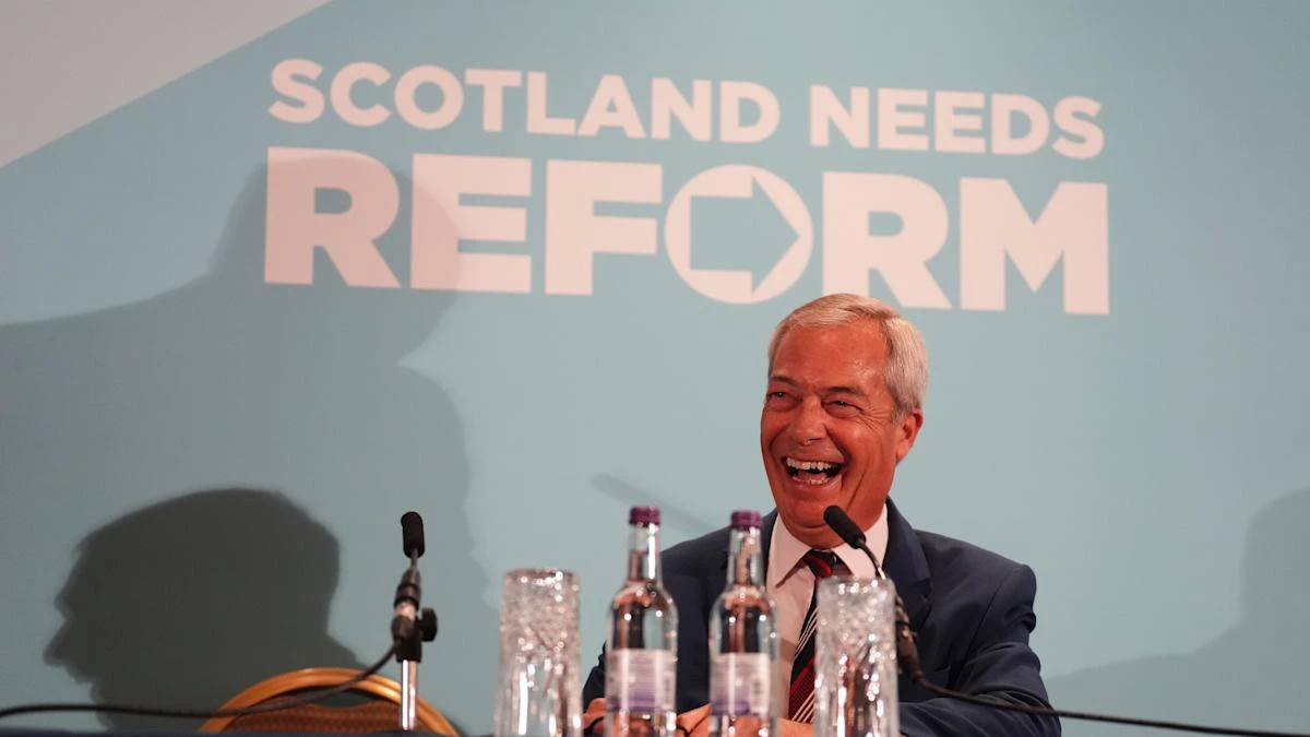 Reform UK gains first MSP as Tory defects to Nigel Farage’s party