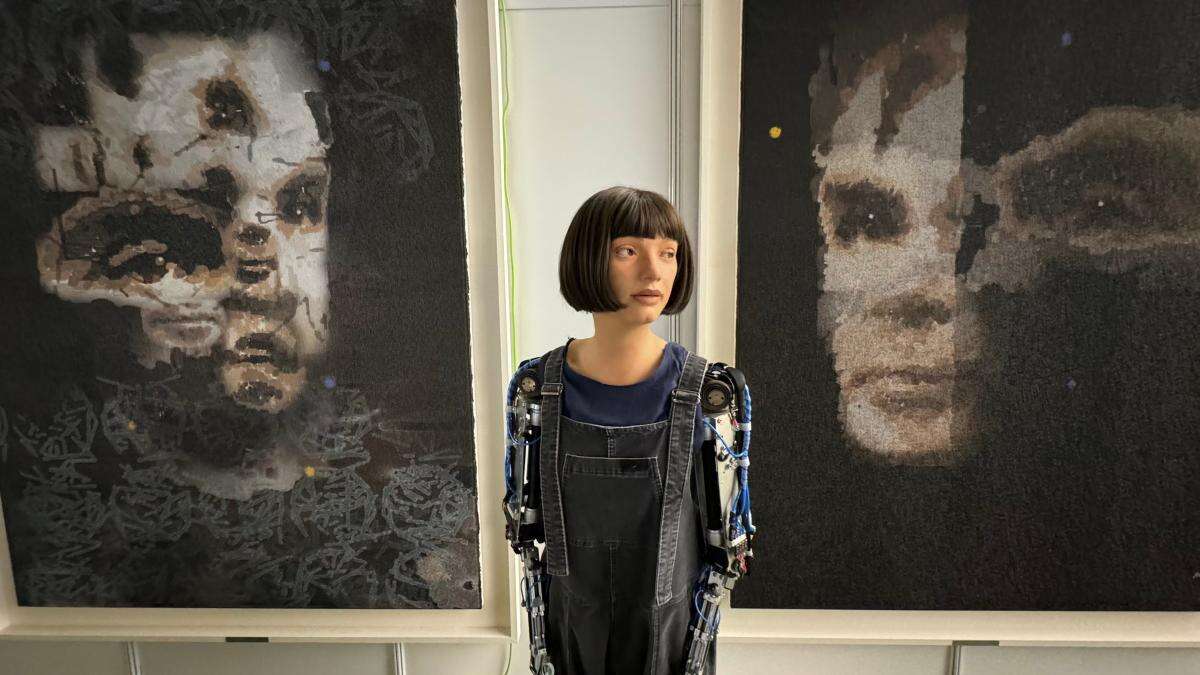 Ai-Da Robot makes history as humanoid’s artwork auctioned for over £1 million