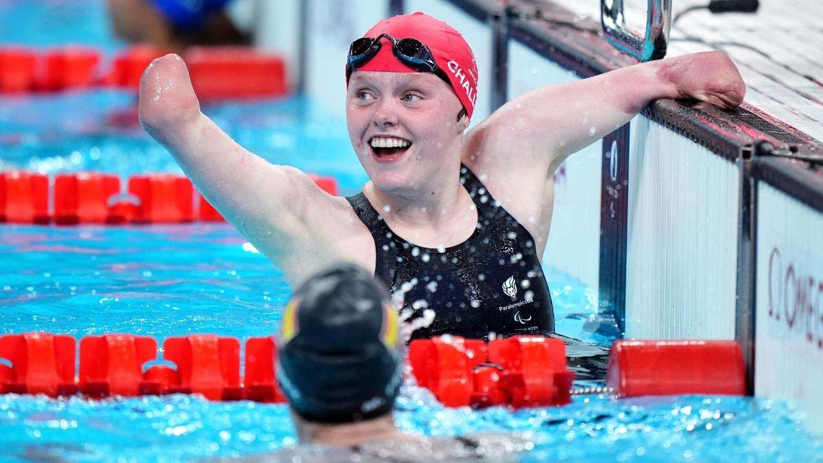 Swimmer Ellie Challis hails ‘the most incredible day ever’ after Paralympic gold