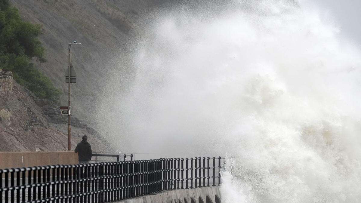 In Pictures: Stormy weather brings further flooding and travel disruption to UK