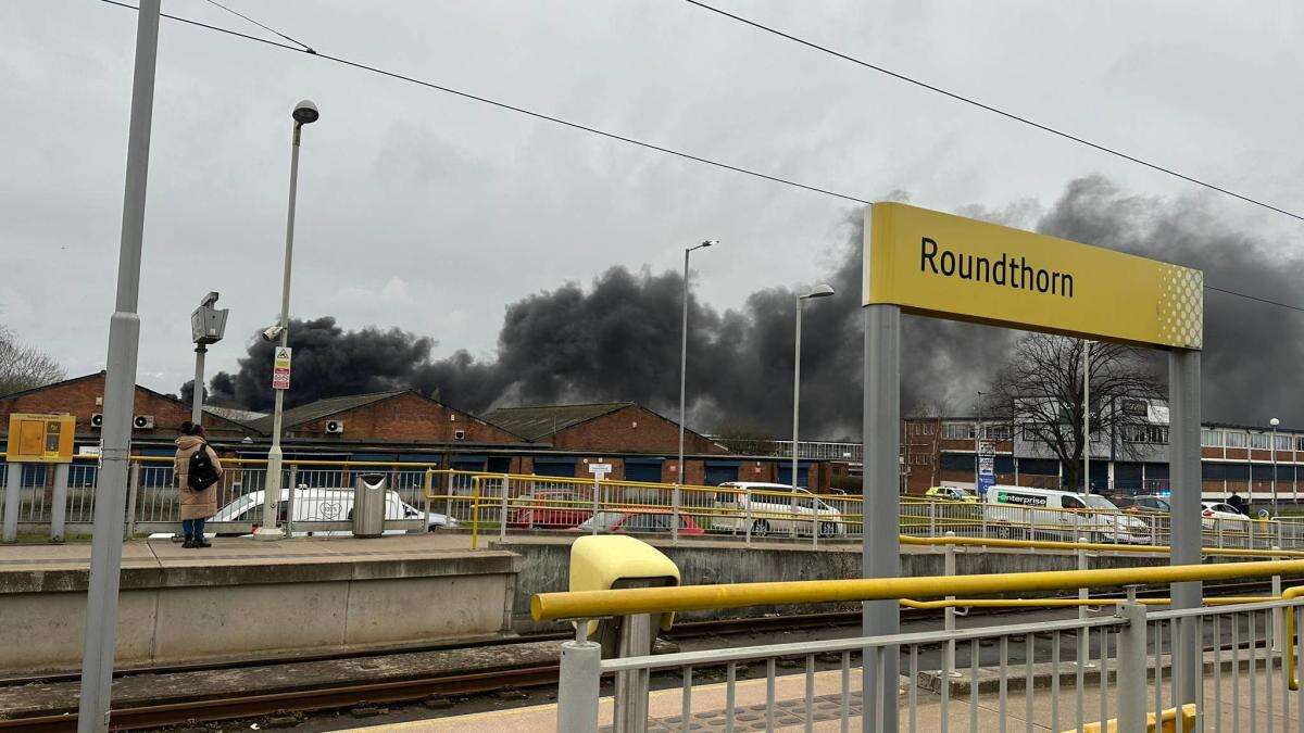 Homes evacuated after major blaze involving lorries on industrial site