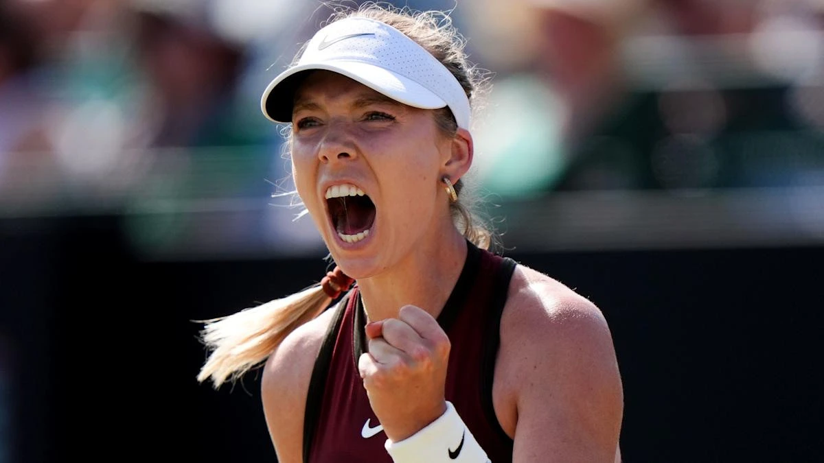 Katie Boulter survives Sonay Kartal scare to keep Nottingham Open hopes alive
