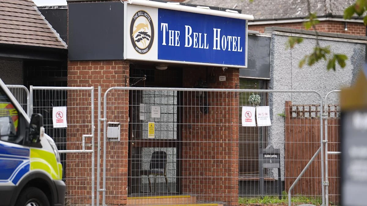 Three men arrested after officers injured at Epping hotel protest