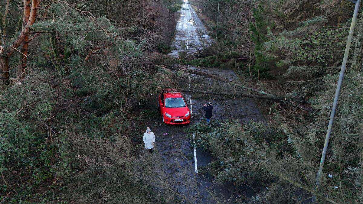 Strong winds and heavy rain approaching UK as Eowyn dies down