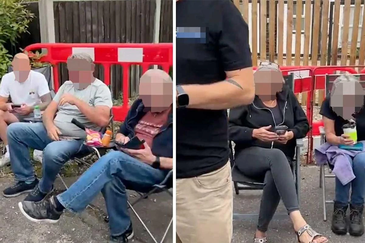 Protesters block hotel entrance after false claim it would house asylum seekers