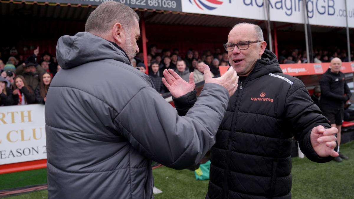 Andy Peaks ‘immensely proud’ as Tamworth take Tottenham to extra-time in defeat