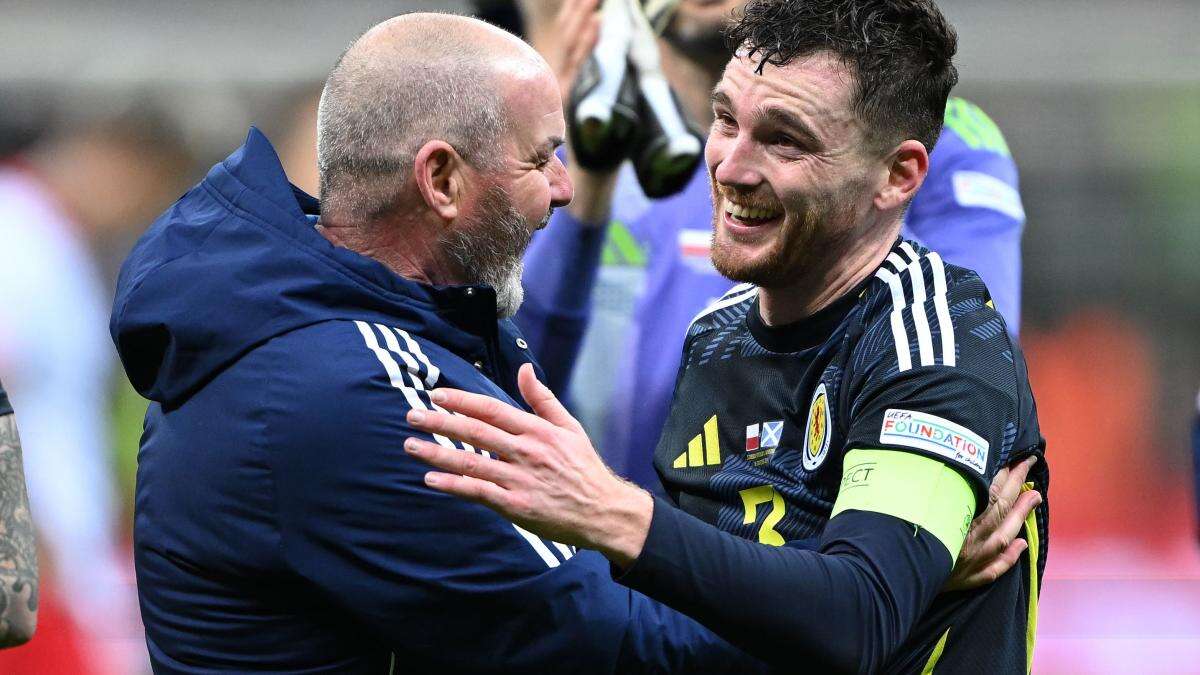 Andy Robertson marks 80th Scotland cap with stoppage-time winner in Poland