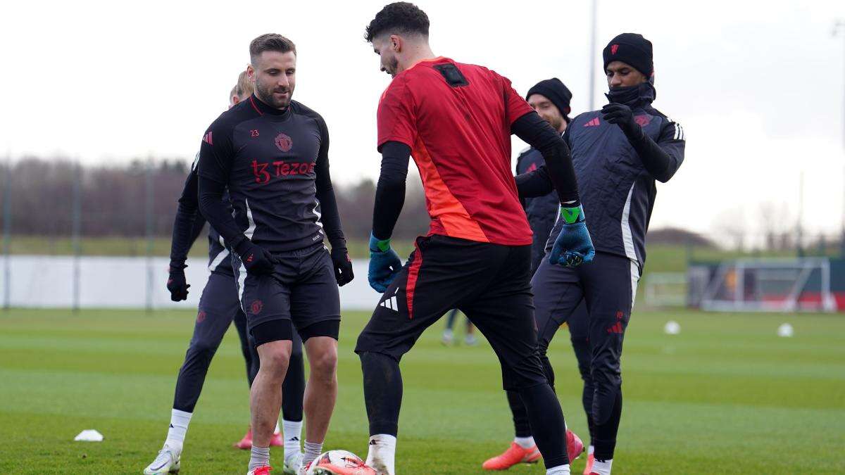 Marcus Rashford and Luke Shaw train with squad but not included against FCSB