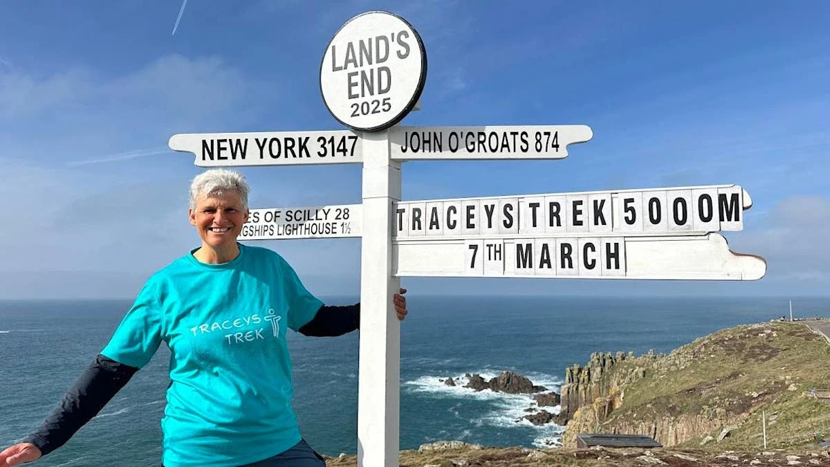 Widow halfway through ‘healing’ 5,000-mile British coastline charity challenge