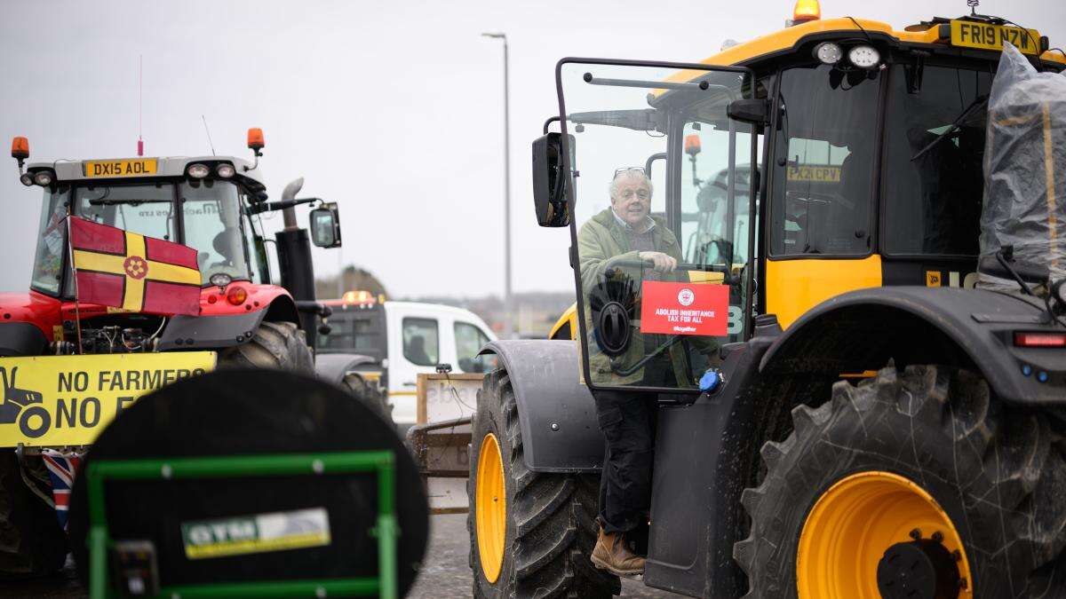 People face choice between NHS or farmers’ tax breaks, says PM after protest