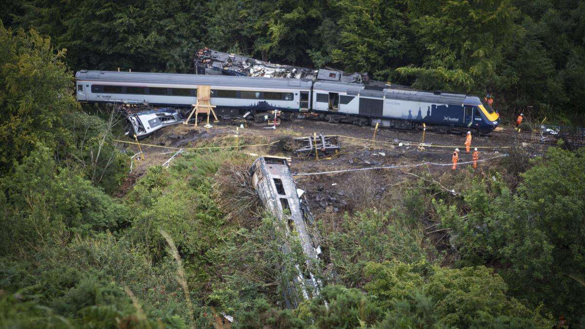 Fatal accident inquiry to be held into rail derailment that killed three people