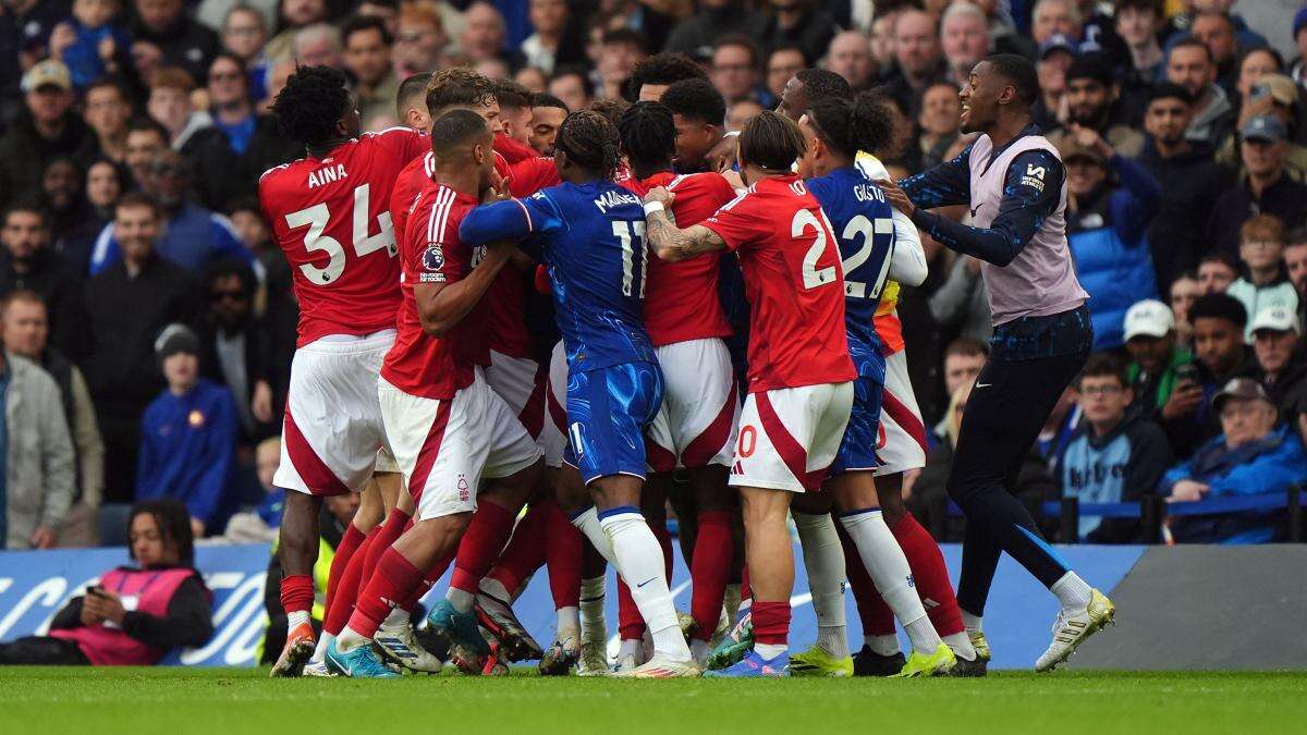 FA charges Chelsea and Nottingham Forest for mass melee at Stamford Bridge