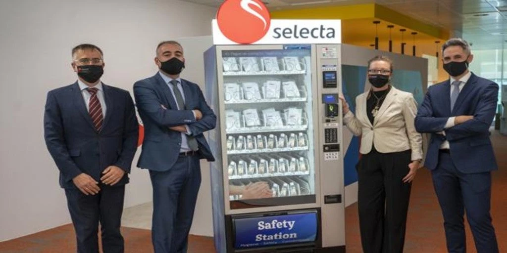 La empresa de máquinas expendedoras Selecta brinda protección frente al Covid-19