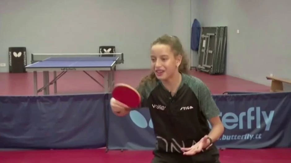 La prometedora carrera de una jugadora egipcia de tenis de mesa de tan solo 12 años