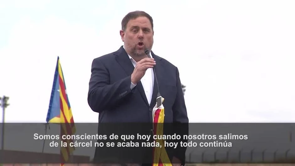 Junqueras, Forn, Rull, Turull, Romeva, Sànchez y Cuixart salen de Lledoners