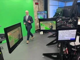 U.S. weather presenter’s coverage of Canadian wildfires has intensified