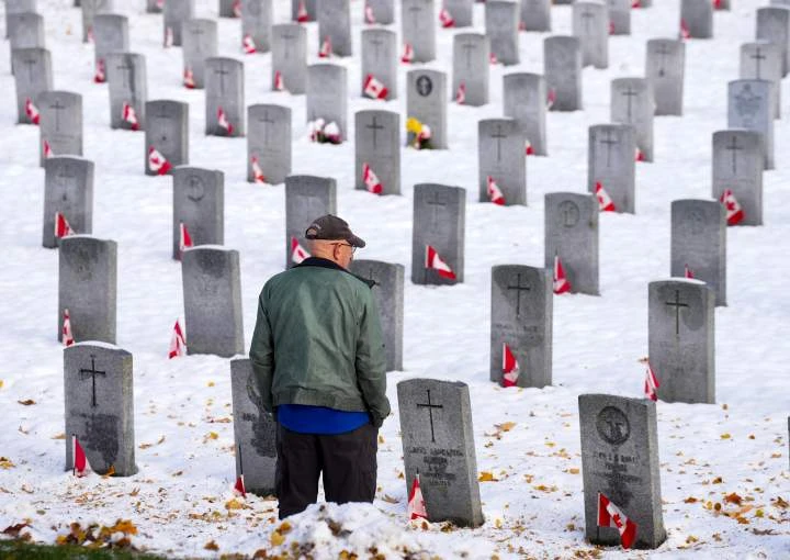 ‘Everybody’s gone’: Canadians mark Remembrance Day as number of veterans dwindle