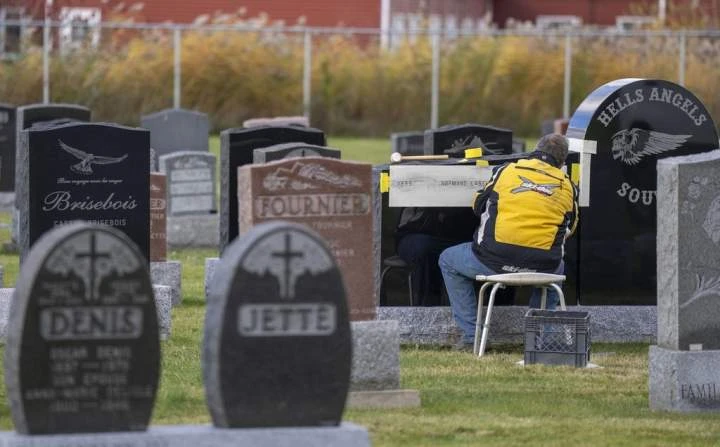 Name of founding Hells Angels member appears on Montreal-area tombstone