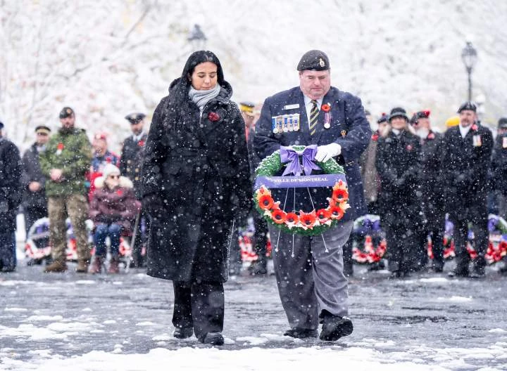 ‘It’s about all of us’: Armed Forces, veterans gather for Remembrance Day in Montreal