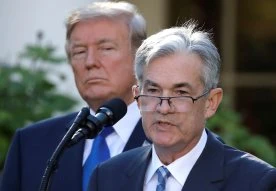 Markets see gains after Trump says he won’t try to fire Fed chair