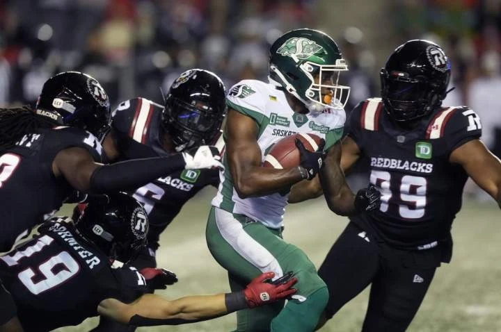 Riders halt losing streak, Redblacks playoff hopes
