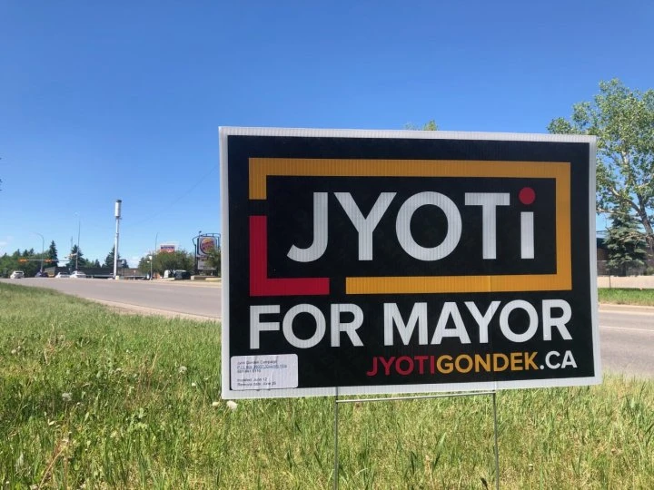 ‘Disgrace her kind’: Caller admits to stealing 160 signs from Calgary mayoral candidate