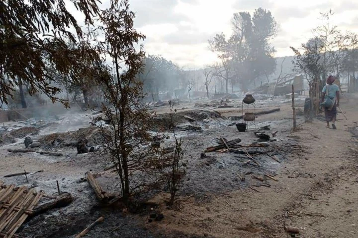 Myanmar junta burns down village as violence against resistance groups escalates