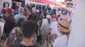 Calgarians question decision to not add 4th CTrain car to handle Stampede crowd