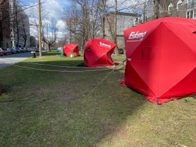 Halifax homeless encampment hits double capacity, officials mull next step
