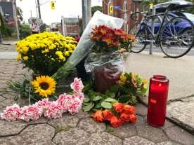 Memorial grows for Toronto woman killed walking past 2-vehicle collision