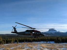 Black Hawk helicopter flights begin along U.S. border in Alberta