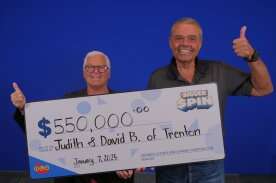 Trenton couple win $550,000 in The Bigger Spin lottery game