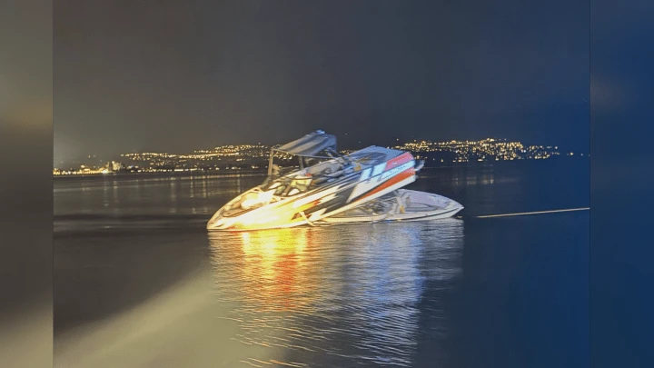 Boat collision on Okanagan Lake sends 12 people to hospital
