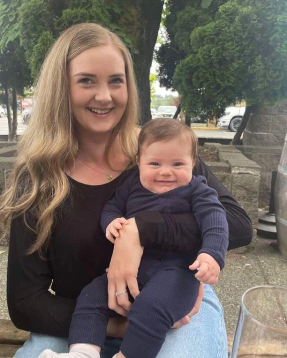 ‘My heart feels like a hollow shell’: B.C. man honours wife, baby killed by fallen tree