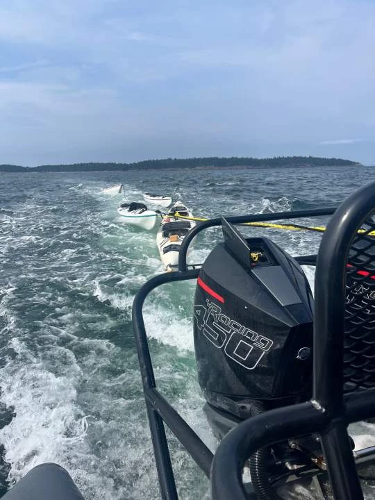 12 kayakers rescued by RCMP in U.S. waters off Washington state