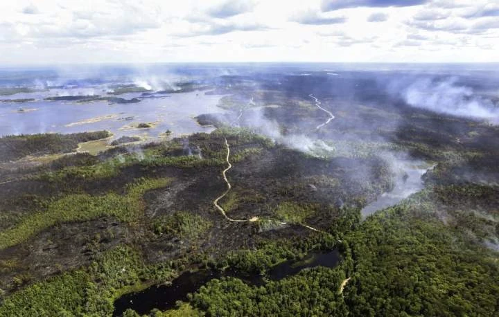 Wind fans flames in parts of Nova Scotia’s largest wildfire; no new damage to homes