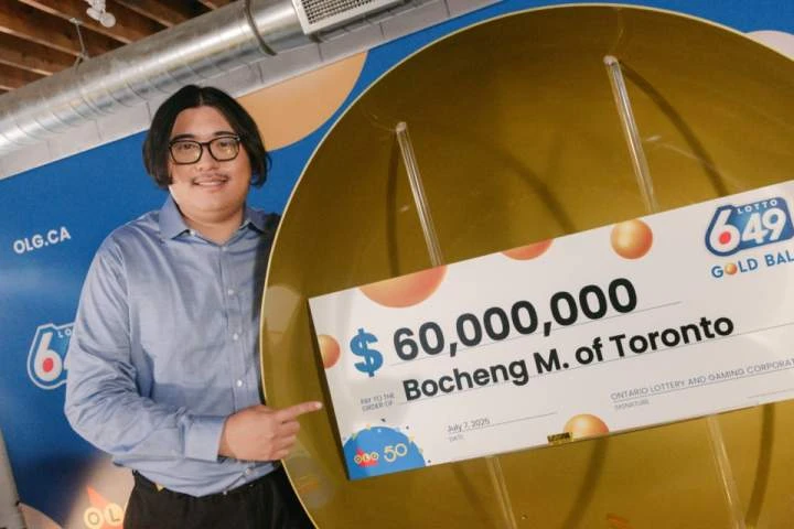 Toronto man learns he won $60M lottery prize, then jumps into work call