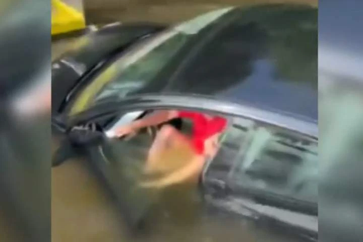 Man swims for his life after Tesla slips off Quebec ferry