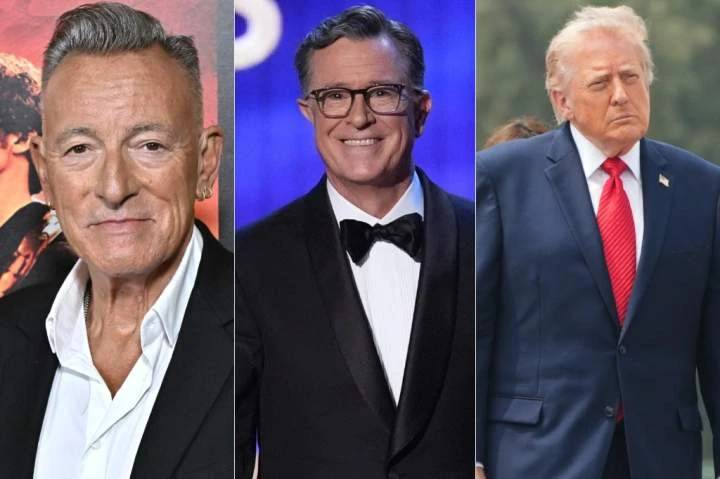 Bruce Springsteen says Colbert was cancelled because Trump ‘can’t take a joke’
